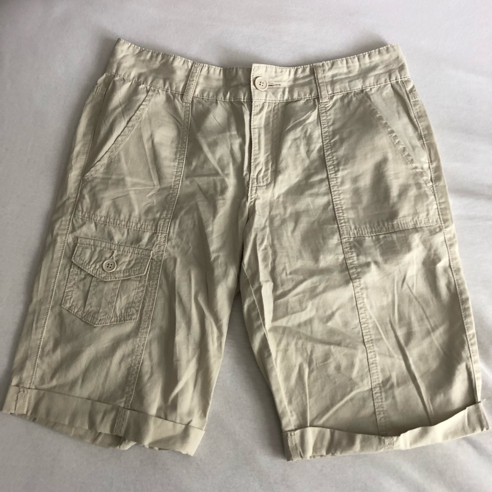 Calvin Klein Cream Bermuda Shorts